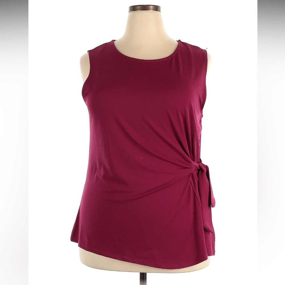 New Elle size xxl 2xl summer knotted sleeveless tank top